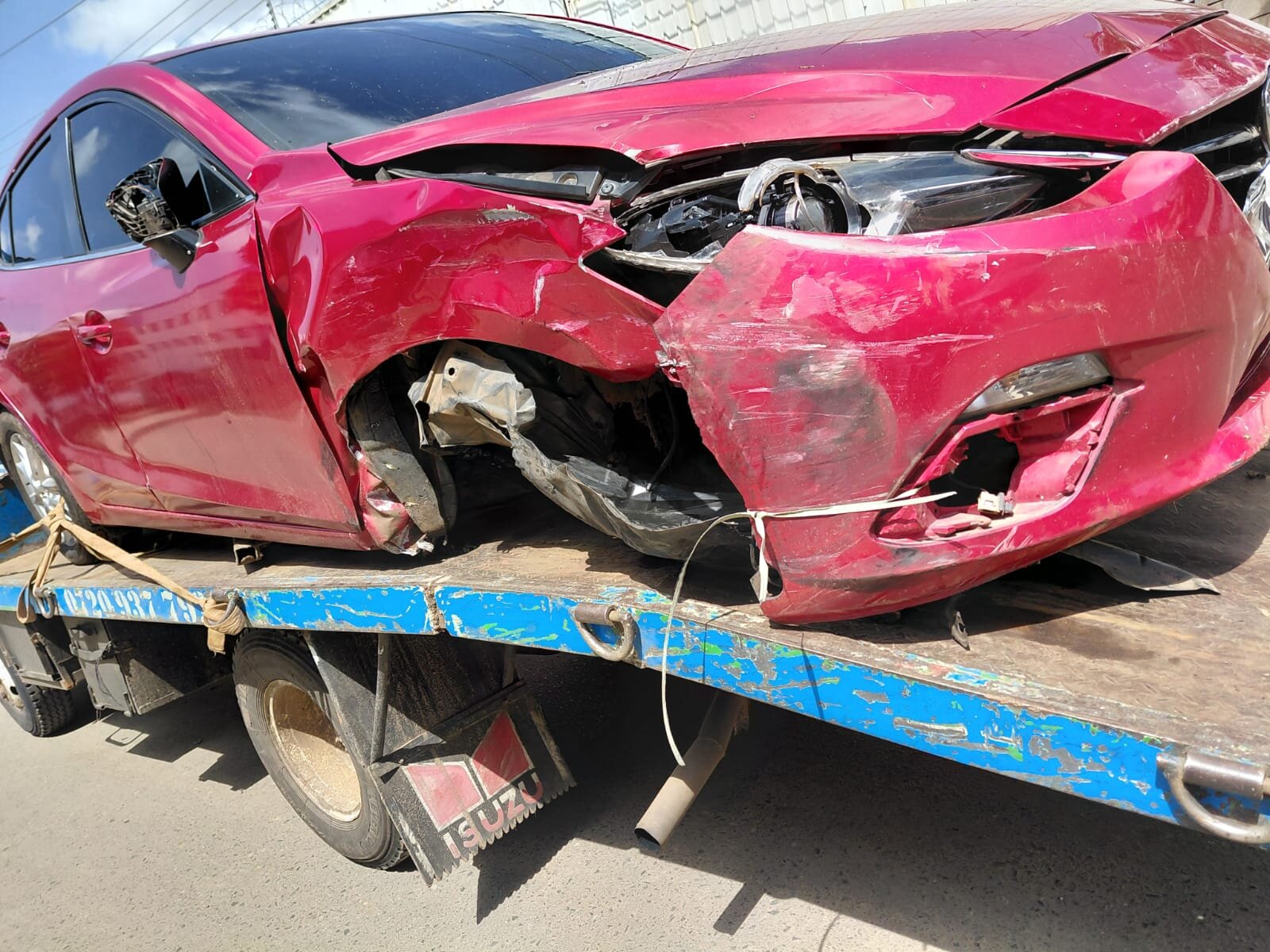 Mazda - Front end restoration — before